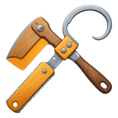 säge mit griff sticker