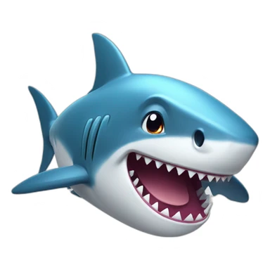 happy-shark sticker