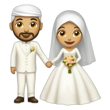 Wedding islamic sticker
