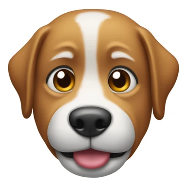 A dog with foam in the mouth from soda sticker