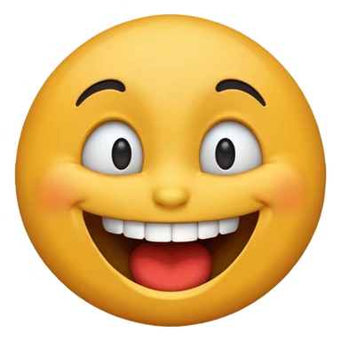 Crazy laughing emoji sticker