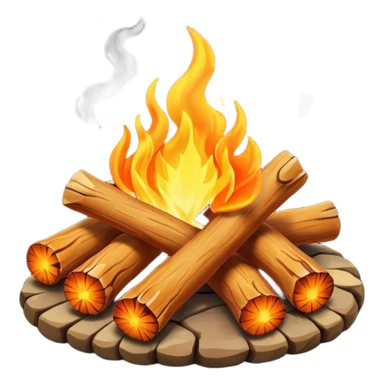 camp fire sticker