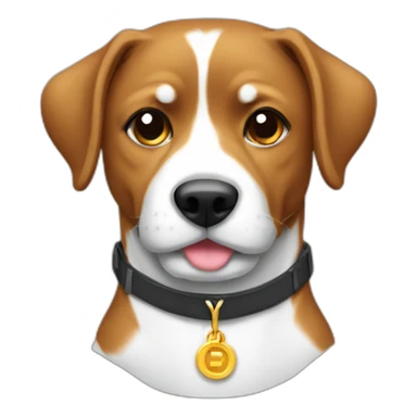 dag with collar sticker