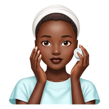 skin care cream application Lupita Nyong'o sticker