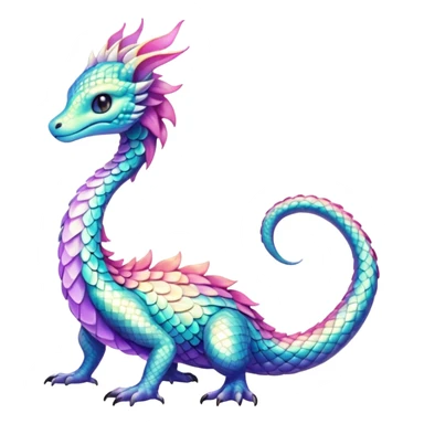 Shiny Dawn-Colored Fionbri-creature by Falvie (full body) sticker