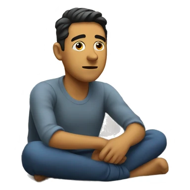 Guy watching tv sticker