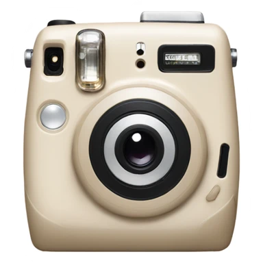 Beige instax camera sticker