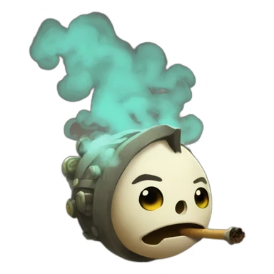 Smoke in dofus theme sticker