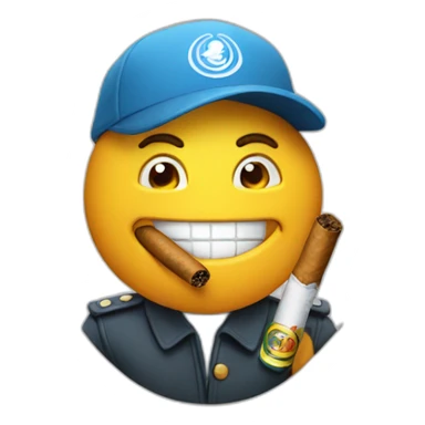 Un chat avec un cigare  sticker