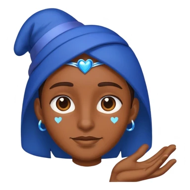 building a brown bridge, blue magic love people sticker