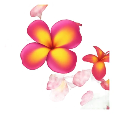 Hawaii flower sticker