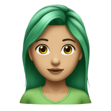 menina loira olhos verdes pele clara e cabelo cumprido sticker