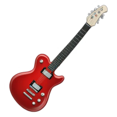 guitar,red, eletric sticker