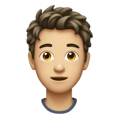 Teen boy with pimple  sticker