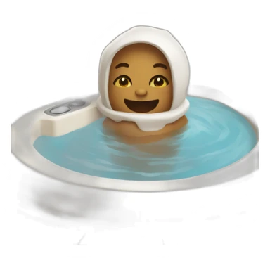 Chat dans un jacuzzi sticker