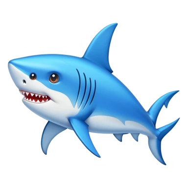 Tiburón con zapatos azules sticker