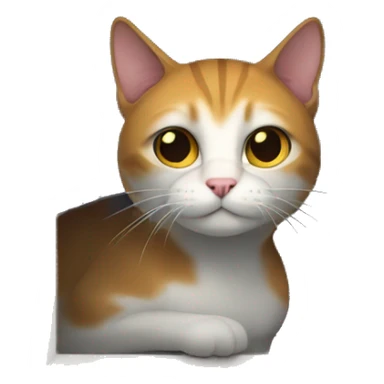 lurking cat half behind wal sticker