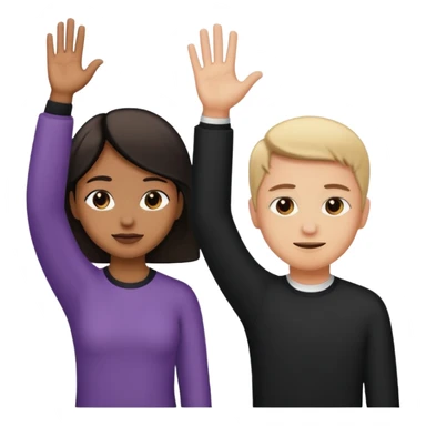 🙇+🙋 create emoji different sticker