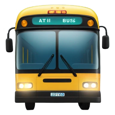 The bus is coming sticker