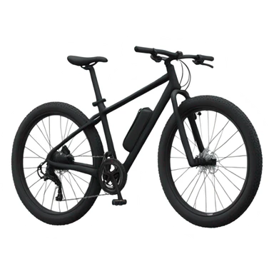 Black mountain bike sticker