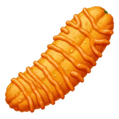 a single crunchy Cheeto snack, realistic, orange sticker