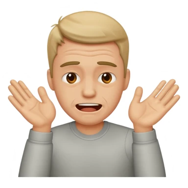 A guy slapping himself sticker