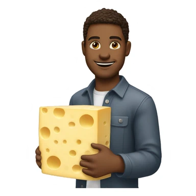 cole palmer holding a block of cheese sticker