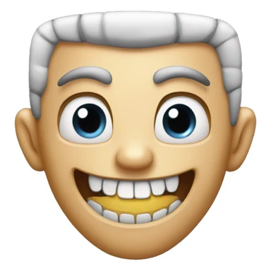 Hart with  vampire teeth  sticker