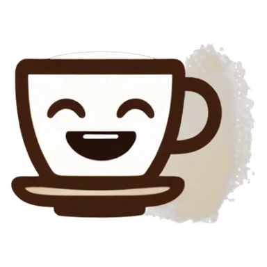 Coffe cup with a text inside "candelita tv" sticker