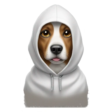 Dog wear hoddy sticker