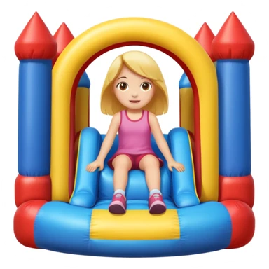  girl-sitting-in-bouncy-house sticker