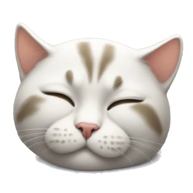 snoozing cat sticker