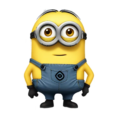 Minion heart sticker