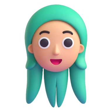 front man from squid game, 3D emoji style sticker