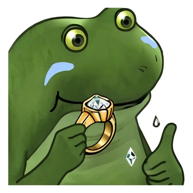 Gold engagement ring with tear shaped diamond sticker