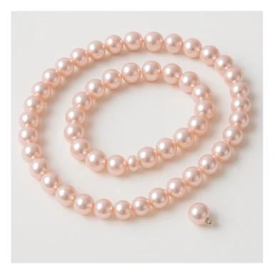 pink pearl necklace sticker