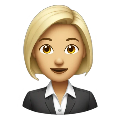 businesswomanhead sticker