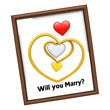 Will you marry poster sticker