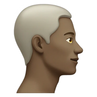 White skin Man looking at the sky (side view) sticker