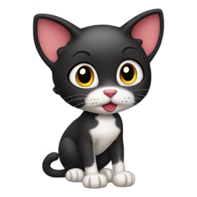Cat Betty boop sticker