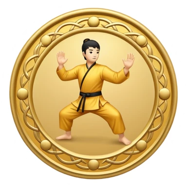 kungfu symbol sticker