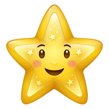 Make a happy star sticker