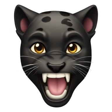 Exited emotion panther sticker