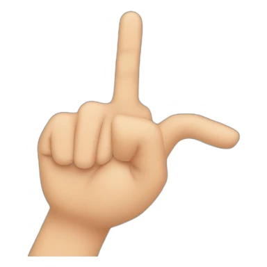 finger pointing down sticker