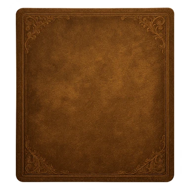 Render the back page of the folder as a separate image, matching the style, color, and texture from the reference image. The background should be transparent. This is attempt 2. sticker