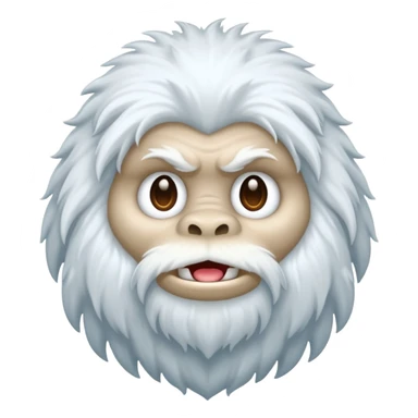 Emoji yeti bigfoot sticker