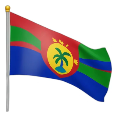 Guadeloupe flag sticker
