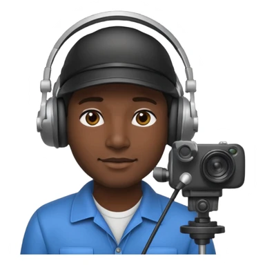 camera man video operator sticker