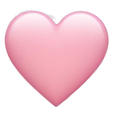 light pink heart sticker
