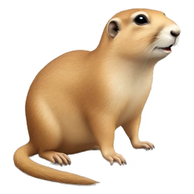 Prairie dog with a rat sticker